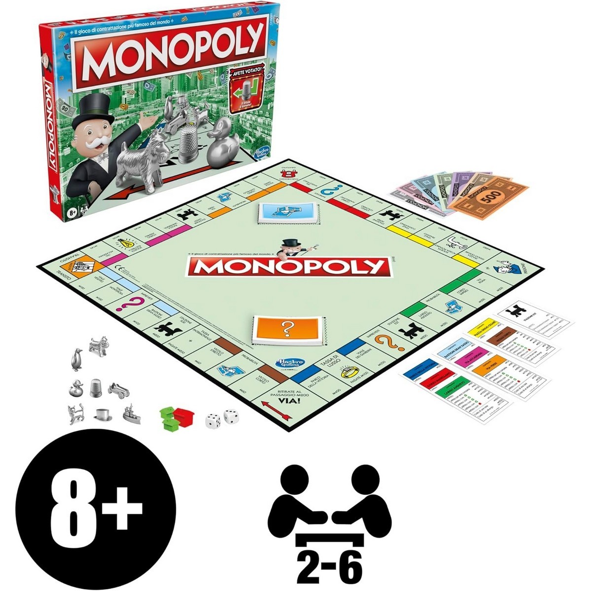 Acquista online Hasbro Gaming Monopoly Classic Board Game Af Interni